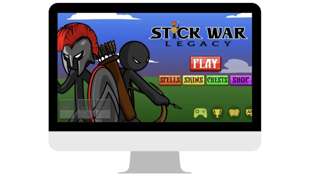 Stick War Legacy full PC gameplay captured on monitor screen