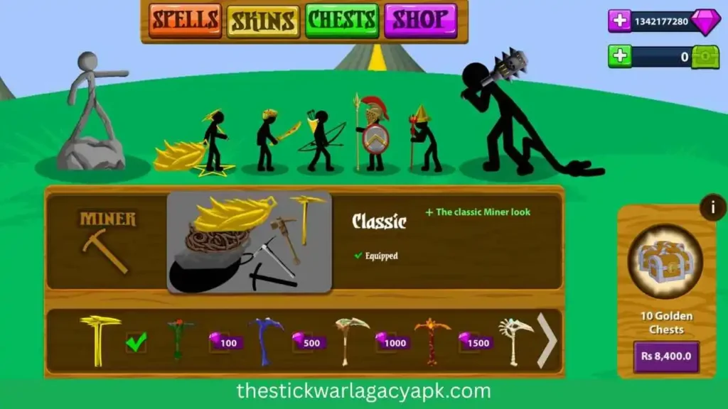 Win More Games - Here's my complete winning strategy for stick war legacy mod apk 4 Stick War Legacy Custom Skins MOD displaying all unlocked skins in the game.