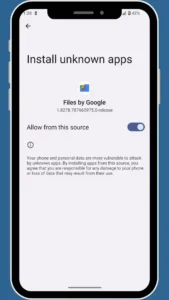 allowing installation of stick war legacy mod menu from unknown sources on android phone