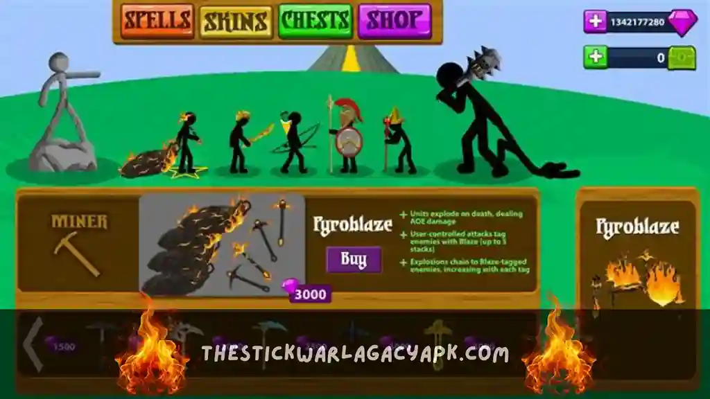 Win More Games - Here's my complete winning strategy for stick war legacy mod apk 3 Stick War Legacy Pyroblaze Skin shown in the gameplay - Stick War Legacy New Update v2023.5.1835