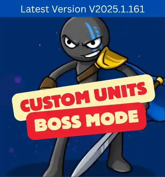 Stick War Legacy Characters 5 stick-figure in boss mode - now available in latest version v2025.1.161 of Stick War Legacy Mod APK
