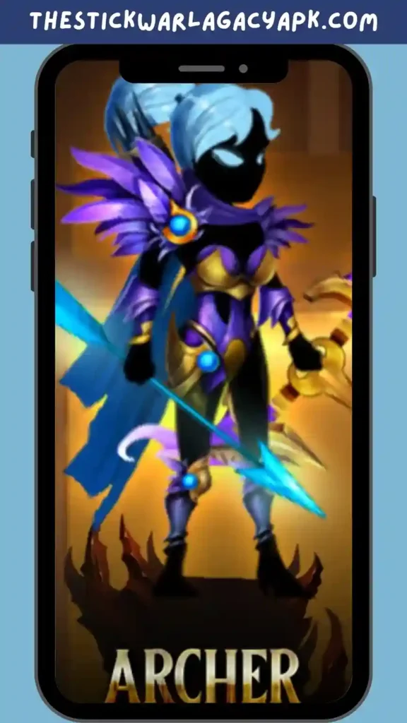 Stickman Legends Mod APK - Mega Menu 2 Silhouette of an armored archer from stickman legends mod apk